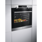 AEG 600mm 71L Sous Chef Stainless steel Air Fryer Pyro Built In Oven