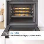 Bosch Series 6 – Multifunction Oven (60cm) – Black – HBJ354ES3Z