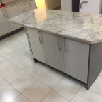 Two Tone High Gloss and Melamine with Post Foam Top
