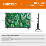 Sinotec 32″ STL-32G2 HD LED Google Smart TV with Eye Care
