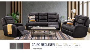 Cairo 3 Action Recliner Lounge Suite
