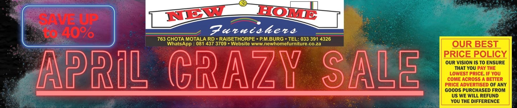 Christmas Special at New Home Furniture