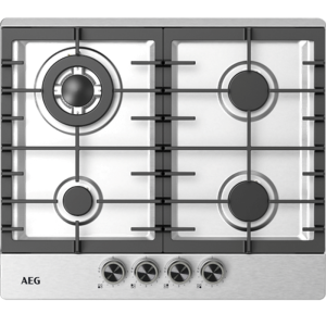 AEG 60cm Stainless Steel Gas Hob - AEGZA60BIH2