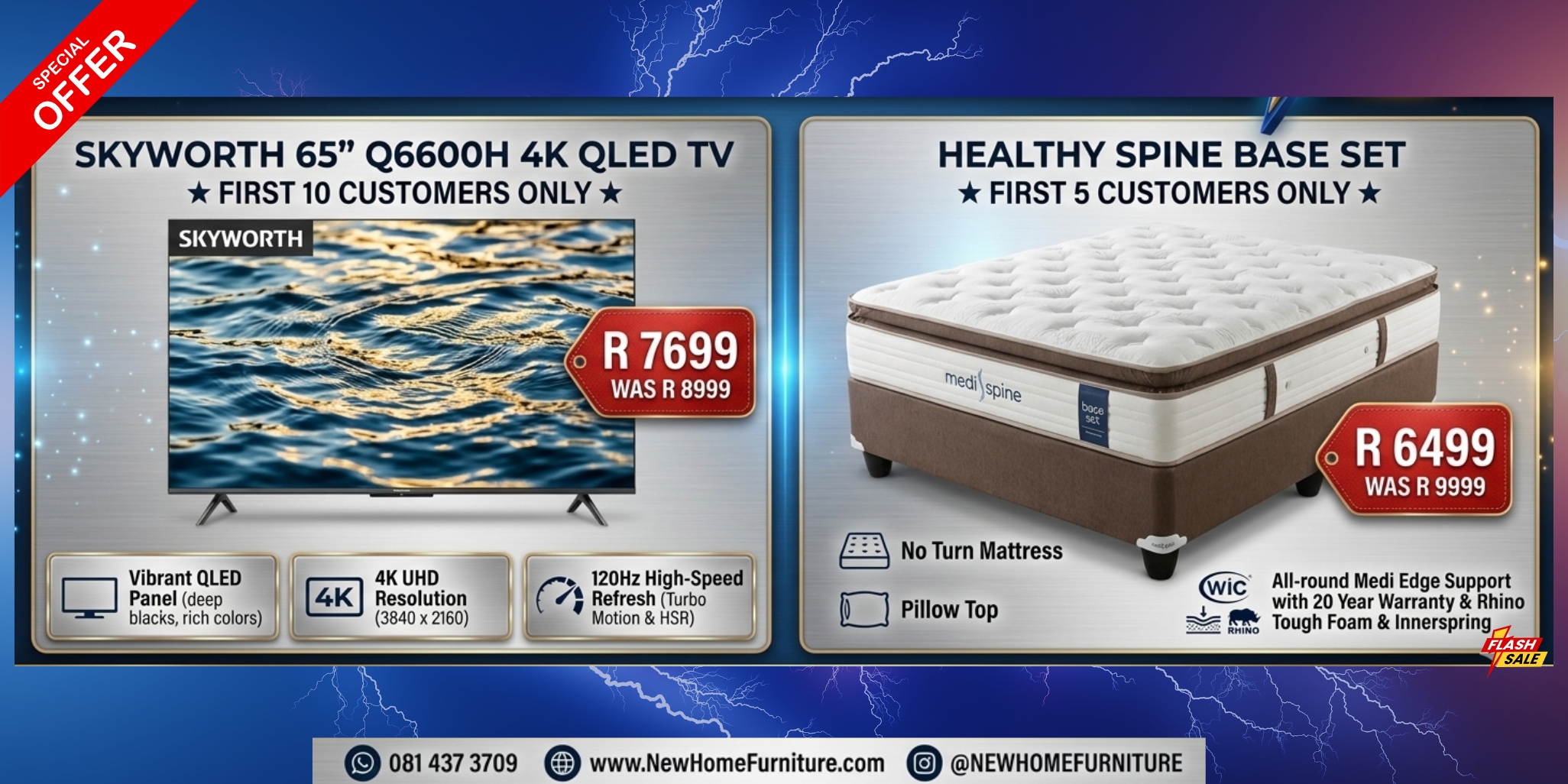 Christmas Special at New Home Furniture