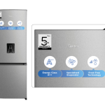 Midea 262L Silver Frost Free Bottom Mount Fridge with Water Dispenser – HD-359RWEN-WD