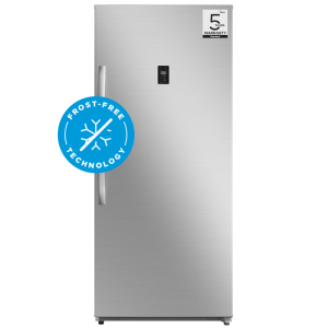 Midea 595L Silver Upright Switch Fridge/Freezer - Digital Control- Frost Free- HS-772FWE