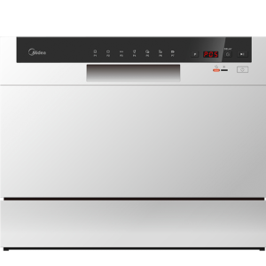 Midea 6 Place Counter Top Dishwasher white- WQP6-3602F