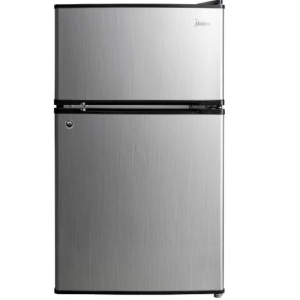 Midea Silver Single Door Bar Fridge - HD-113FN