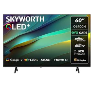 SKYWORTH 60" Q6700H 4K QLED Google Smart TV