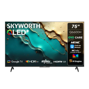 Skyworth 75" Q6600H 4K QLED Google Smart TV