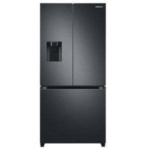 SAMSUNG 470L NET FROST FREE FRENCH DOOR FRIDGE - BLACK Code : RF49A5202B1