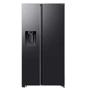 SAMSUNG BESPOKE AI SIDE BY SIDE AUTO WATER & ICE DISPENSER (NP) - BLACK 617L Code : RS70F65K2FFA