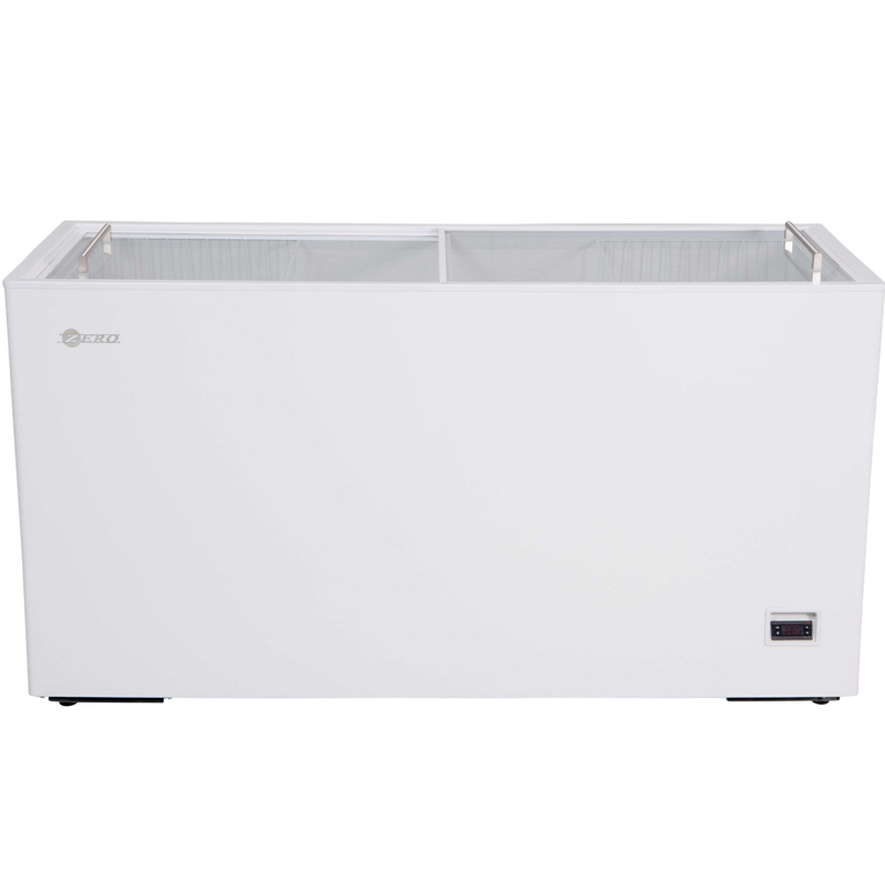 Zero 500L Glass Lid Chest Freezer