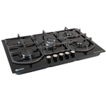 Zero 5 Burner Black Glass Hob